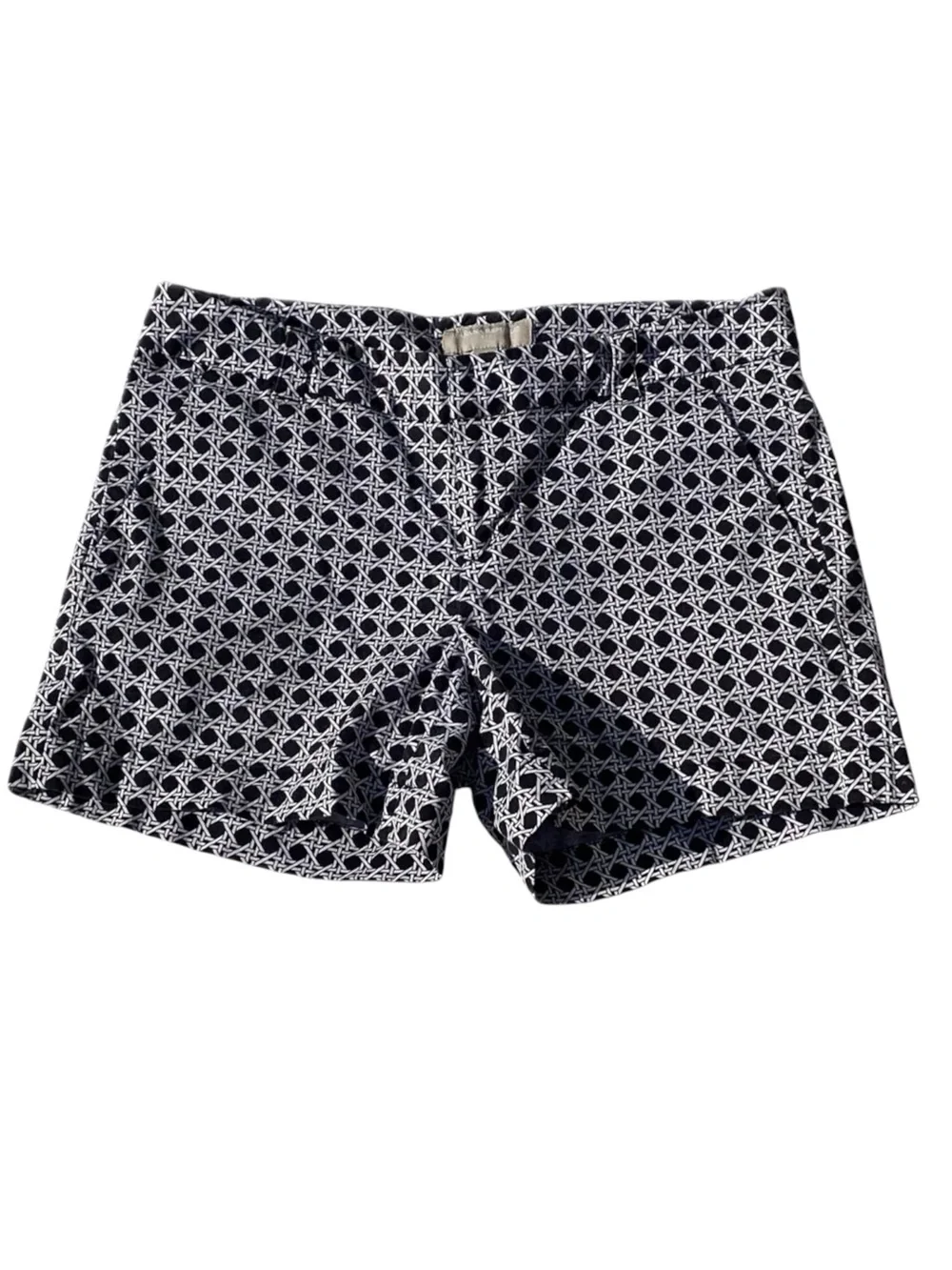 Banana Republic Factory Navy White Geometric Print Shorts Women’s Size 4